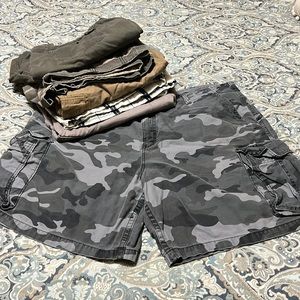 GUC mens cargo shorts LOT OF 6 PAIRS